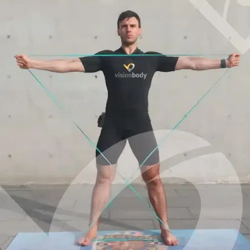EMS resistance band training session