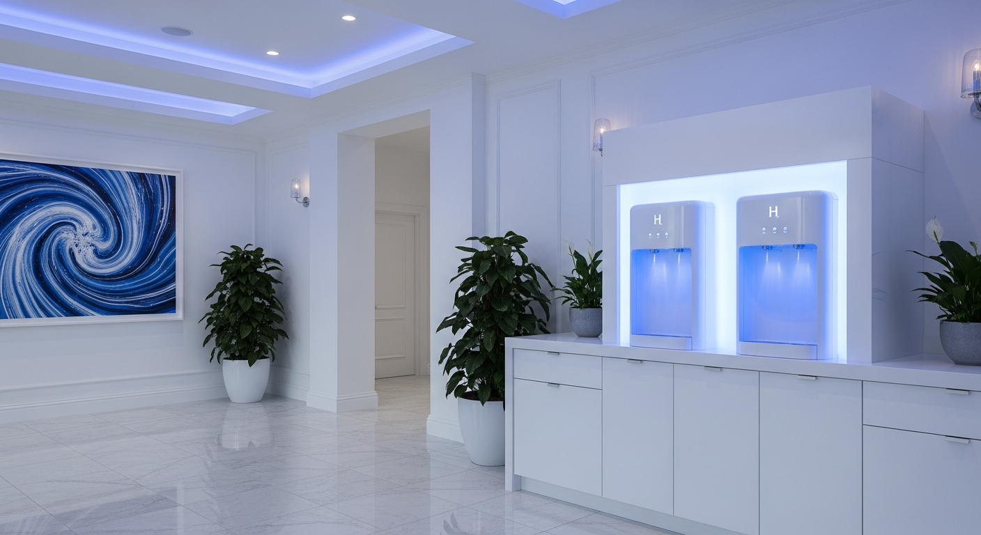 Luxury spa hydrogen wellness environment